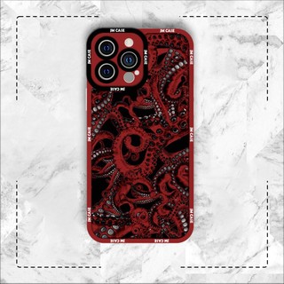 Ốp lưng iphone samsung xiaomi oppo cạnh vuông JMCase Xúc Tu Bạch Tuộc Anime Manga