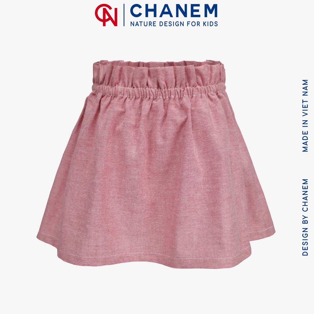 Chân váy cho bé gái chanem remi phối cúc giữa - ảnh sản phẩm 3