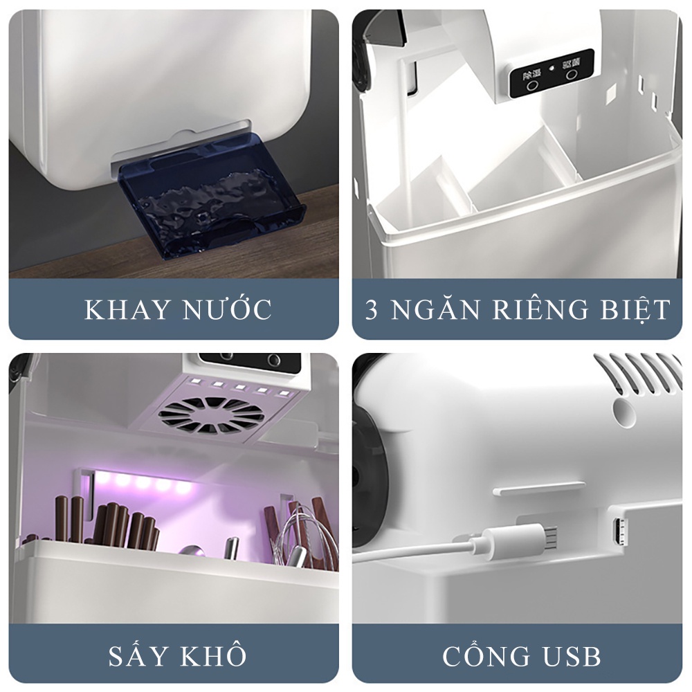 Máy Sấy Đũa, Máy Khử Khuẩn Đũa Thìa Bằng Tia UV Cao Cấp