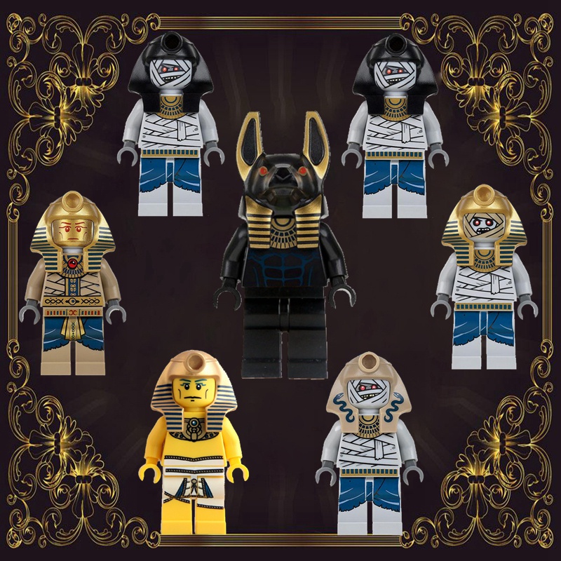 Đồ Chơi Mô Hình Nhân Vật Pharaoh Ai Cập Cổ Đại Anubis Pharaoh Giáo Dục Cho Trẻ DIY