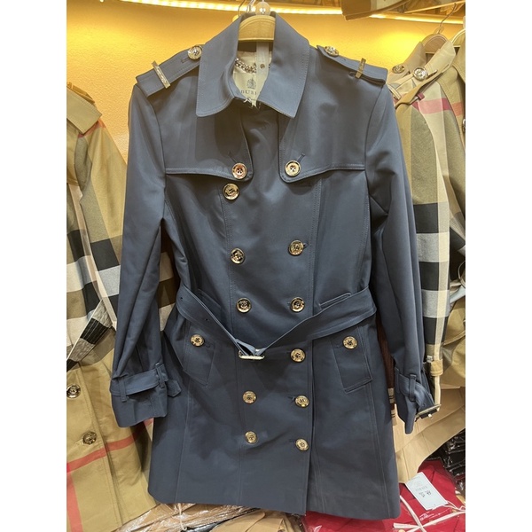 Áo khoác mangto kaki dáng dài cúc đồng hàng đẹp chuẩn tag mác