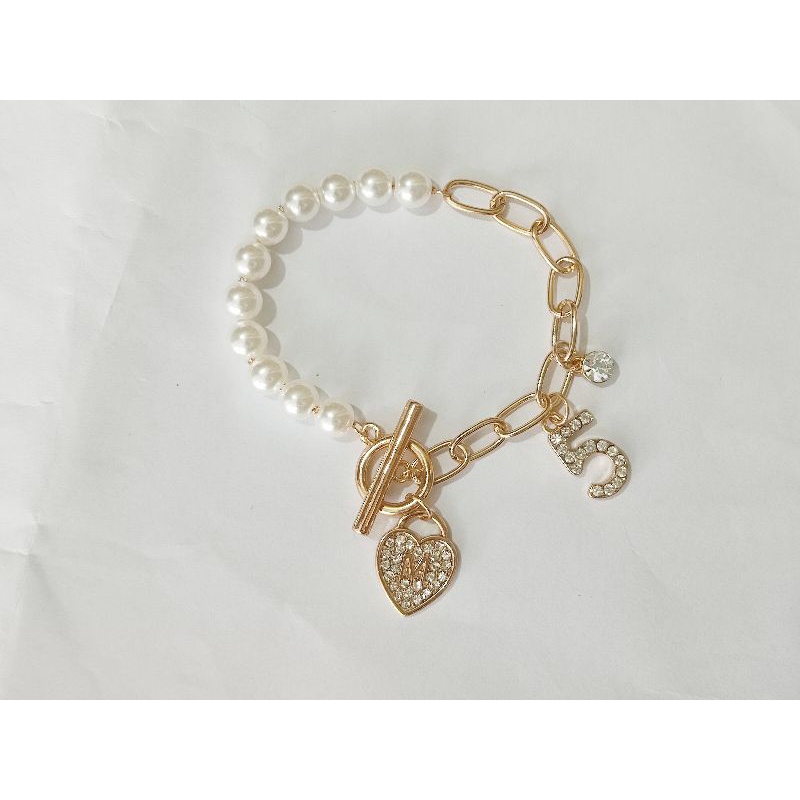 vòng tay/ lắc tay kim loại mạ vàng 18k không dễ bị han gỉ unisex thời trang cá tính phong cách