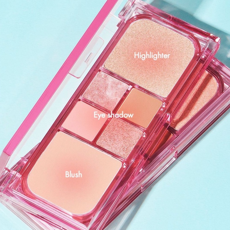 Phấn Mắt, Má Hồng Và Bắt Sáng AMUSE Vegan Face All Palette Thuần Chay - Ninishop