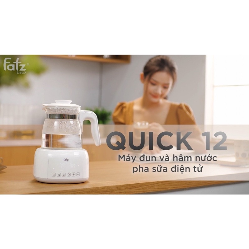 MÁY ĐUN NƯỚC VÀ HÂM NƯỚC PHA SỮA ĐIỆN TỬ FATZBABY QUICK 12 - FB3503HB