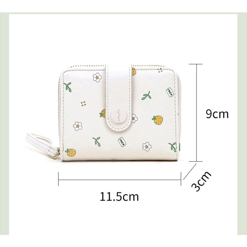 Ví nữ mini cầm tay da PU cao cấp Hình in đẹp và phong cách Ví Ngắn