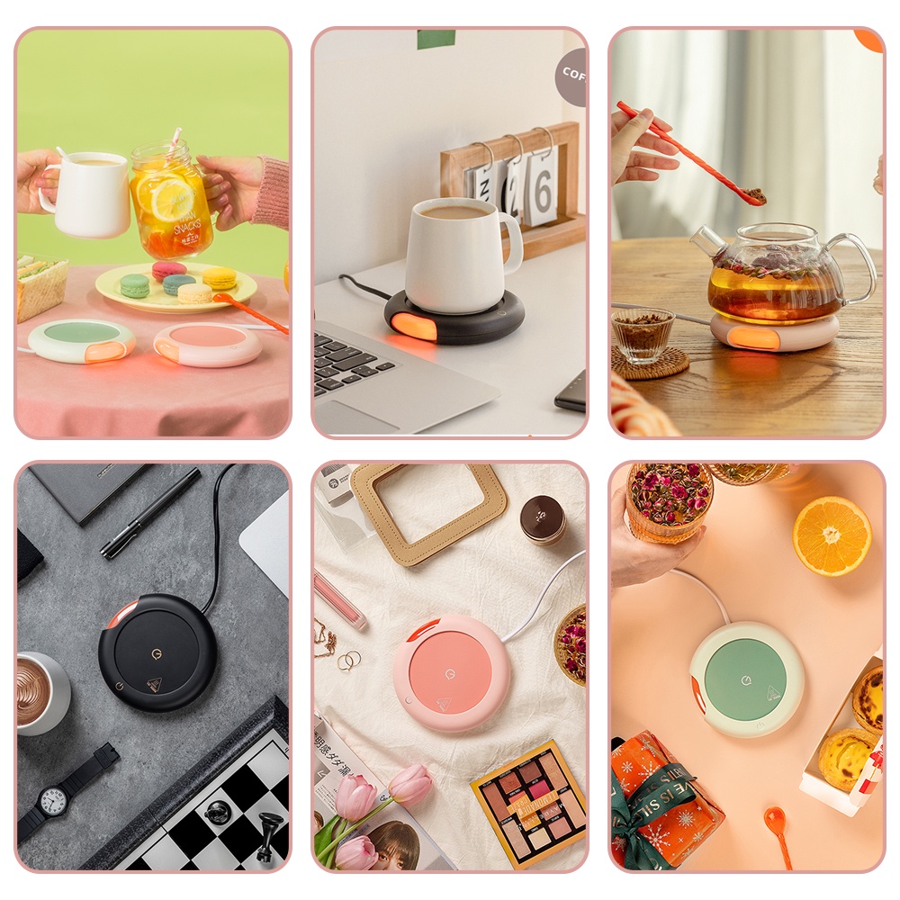 Đế Hâm Nóng Cốc Cà Phê Sữa / Trà Sữa Mini 3 Chế Độ 220V Thông Minh