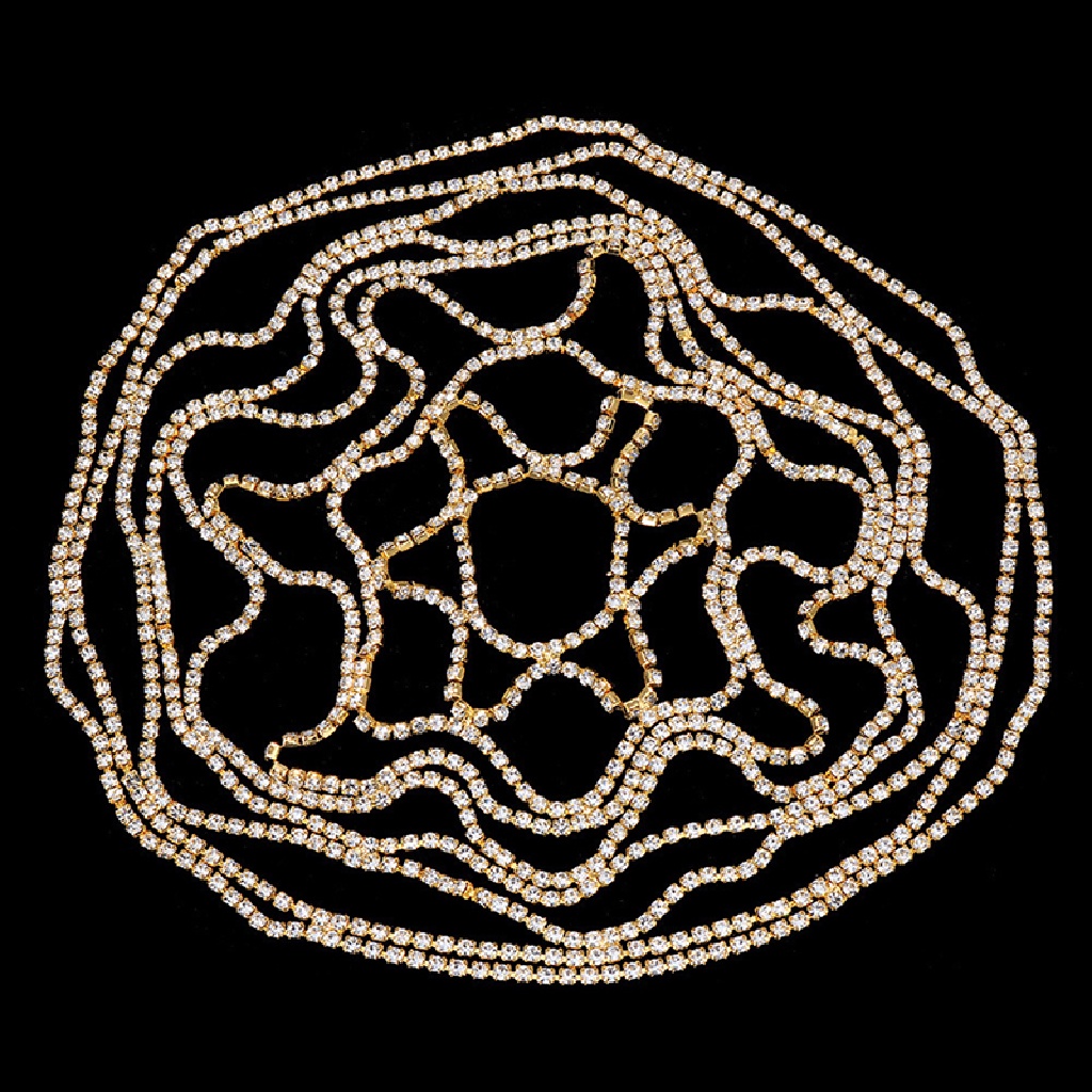 1 Mũ Lưới Trùm Đầu Đính Đá Pha Lê Lấp Lánh