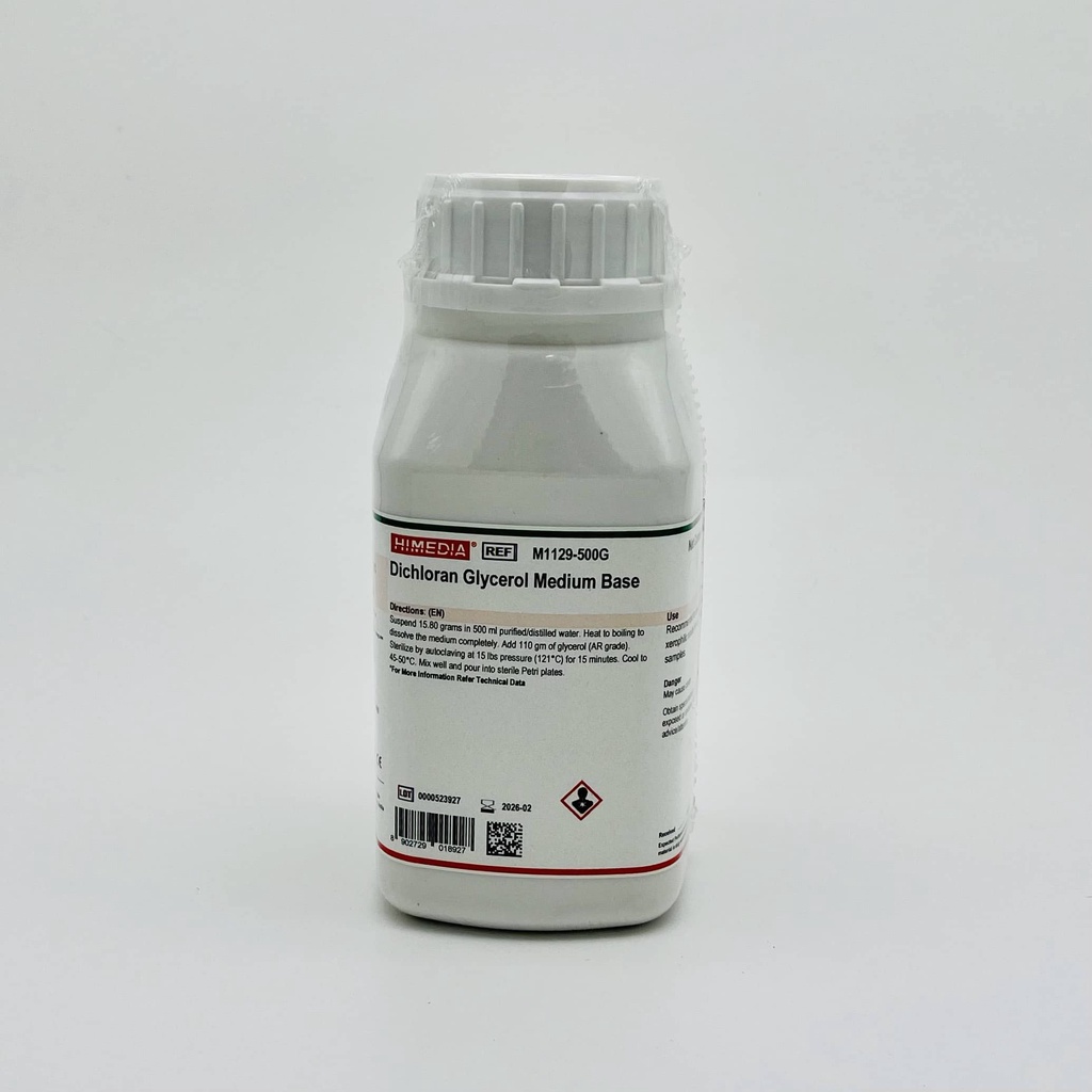 Môi trường Dichloran Glycerol Medium Base (Chai 500G, Himedia) [LAB]