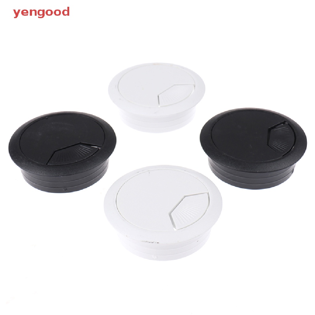 (YGD) Nắp Nhựa Đậy Lỗ Thoát Khí Cho Dây Cáp Máy Tính Bàn 50mm