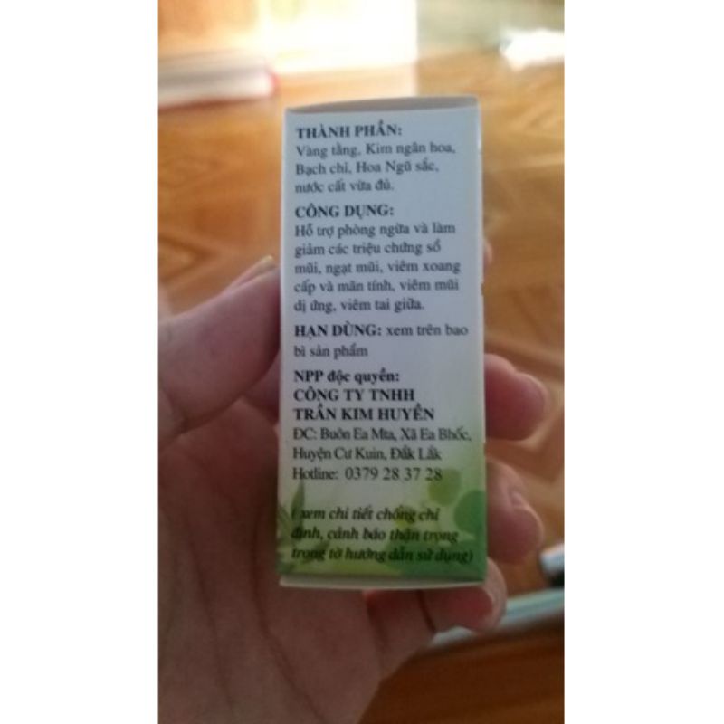 XOANG _ dùng dịch nhỏ mũi , viêm tai giữa trần kim huyền