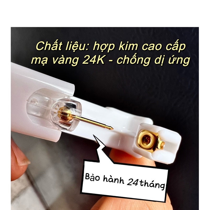 Bấm lỗ tai không đau cho bé người lớn vô trùng hàng chuẩn DaLiA Jewelry dùng 1 lần bấm khuyên tai trẻ sơ sinh tại nhà