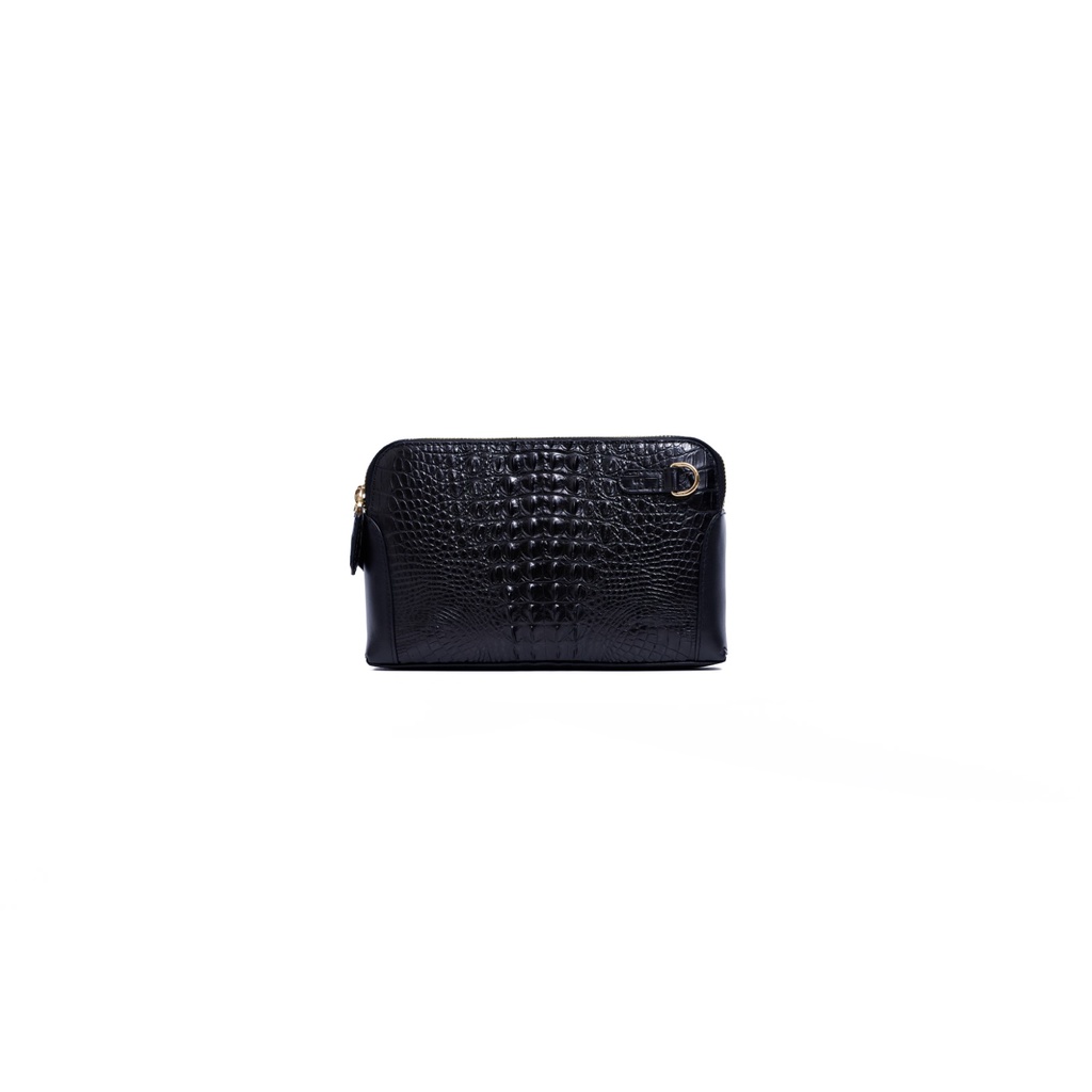 Clutch Nam Có Quai Cầm Da Cá Sấu Cao Cấp Màu Đen, Màu Nâu GATOR PAD-wt leather