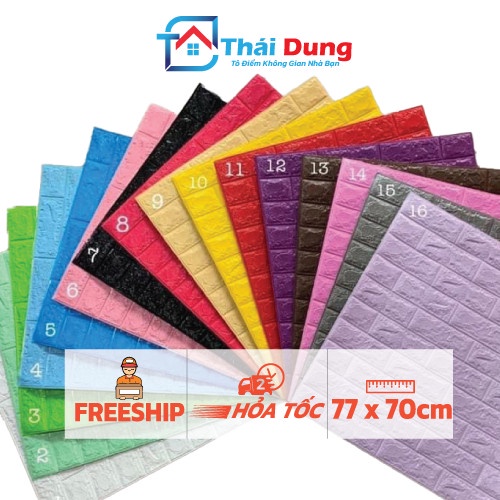 Xốp Dán Tường Giả Gạch 3mm- 4mm- 5mm Cao Cấp Cách Nhiệt Cách Âm Sỉ Lẻ Giá Rẻ Nhất HCM