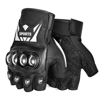 GĂNG TAY THỜI THỂ THAO RACING BIKER & SPORTS HỞ NGÓN GÙ INOX