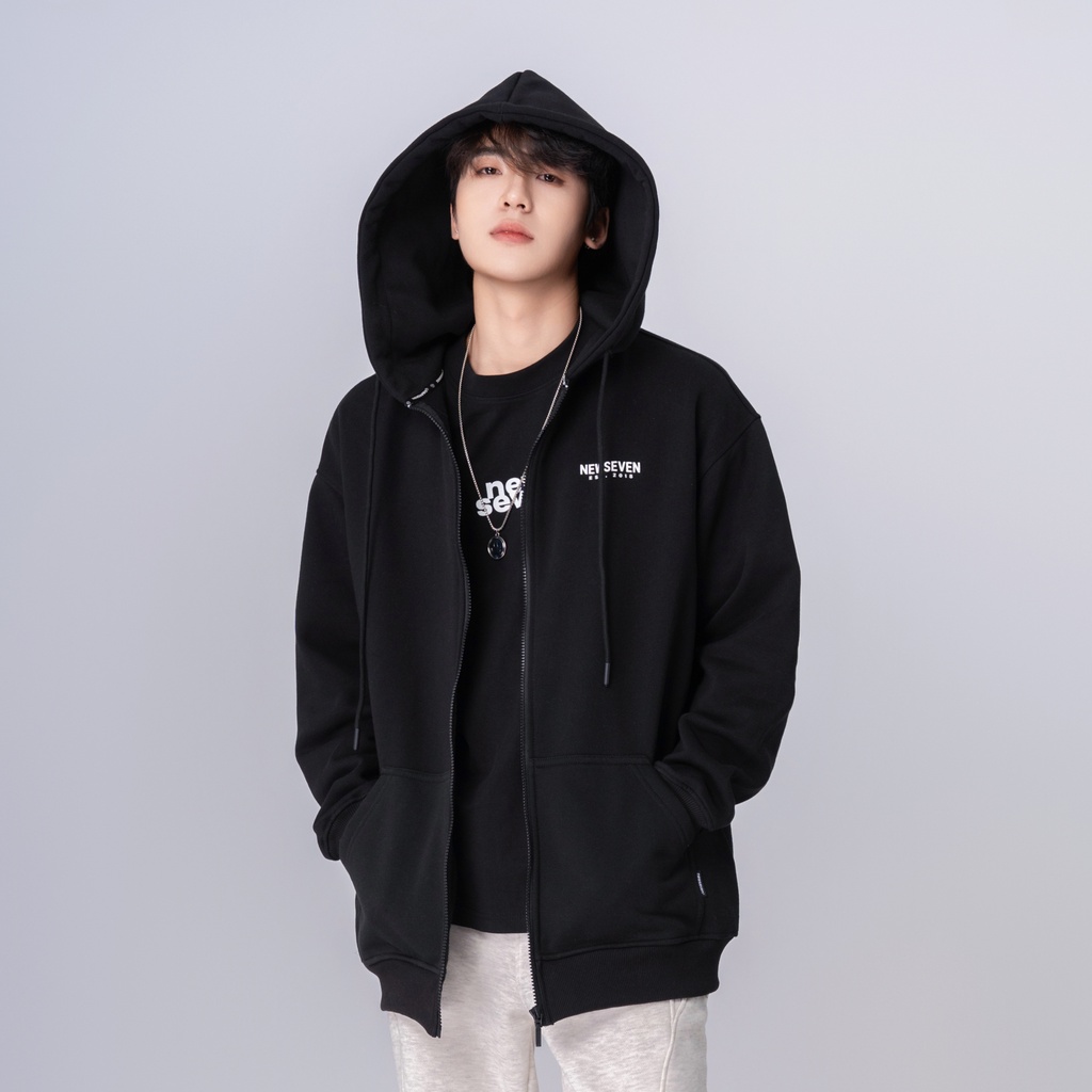 Áo Hoodie Zip NEWSEVEN Signature Basic