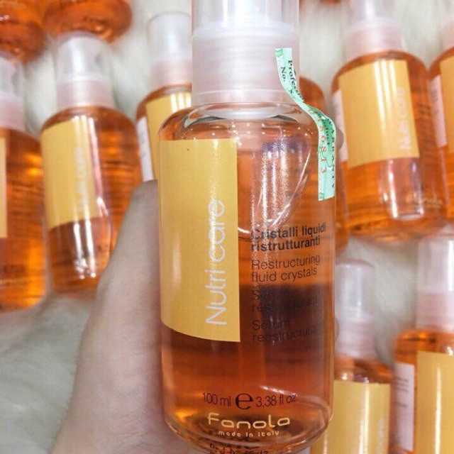 Tinh dầu dưỡng tóc Fanola Nutri Care Restructuring Fluid Crystals 100ml