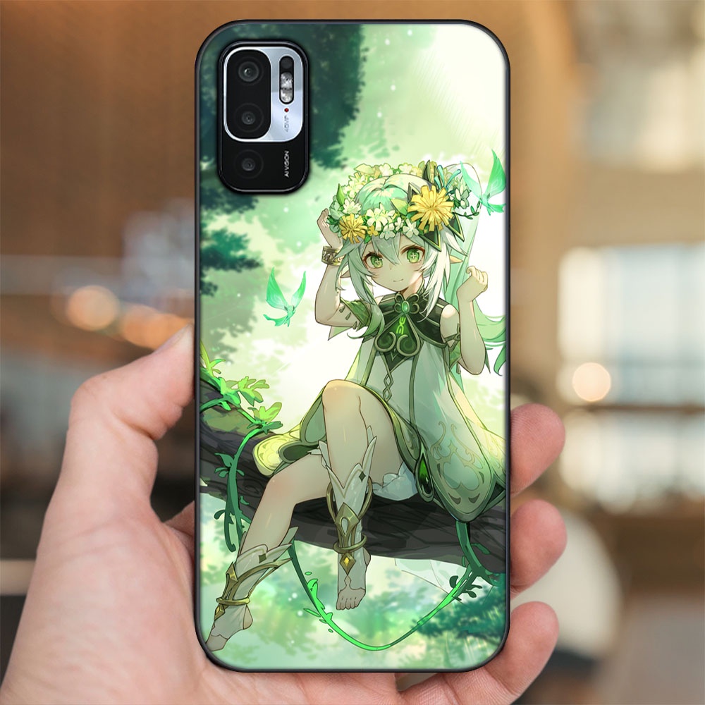 Ốp lưng Xiaomi Redmi Note 10 5G viền đen in hình Nahida Genshin Impact