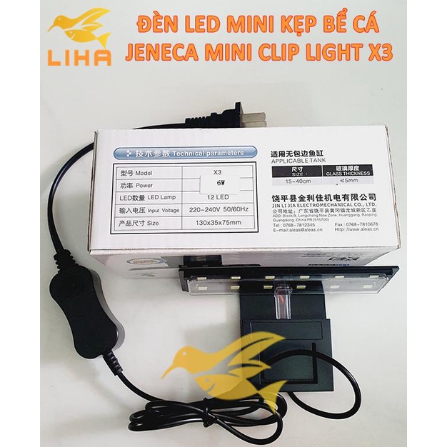 Đèn Led Mini Kẹp Jeneca Mini Clip Light X3 - Led Kẹp Cho Bể Cá