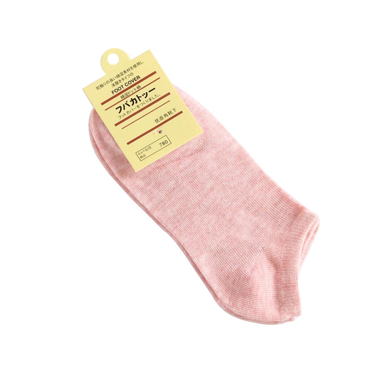 Vớ Cotton Cổ Thuyền Màu Sắc Xinh Xắn Cho Nữ