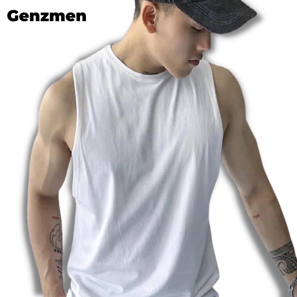 Áo ba lỗ nam tanktop chuẩn gym thể thao , Áo thun ba lỗ sát nách nam nữ vải cotton thoáng mát co giãn hút mồ hôi