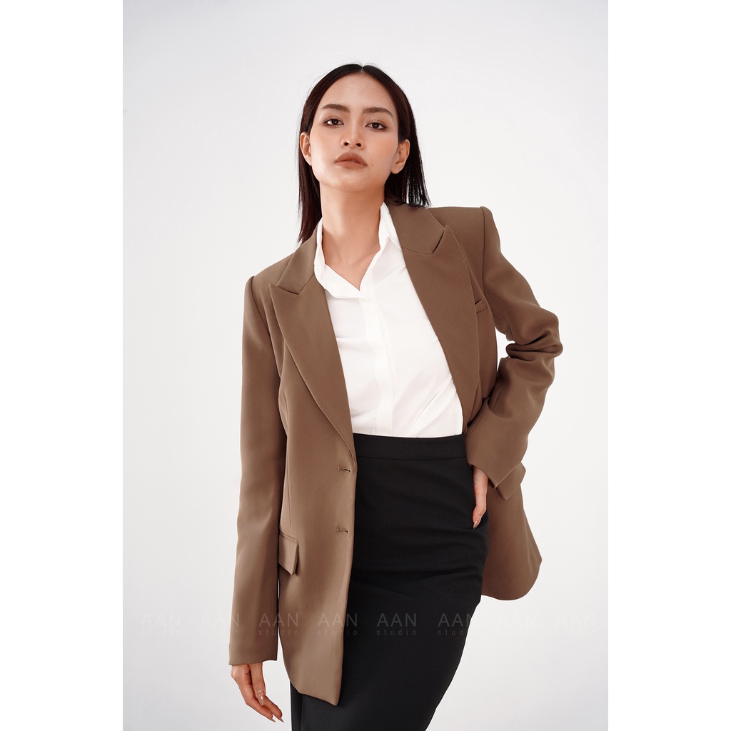 Áo khoác blazer nữ công sở 2 lớp sang trọng AAN Studio