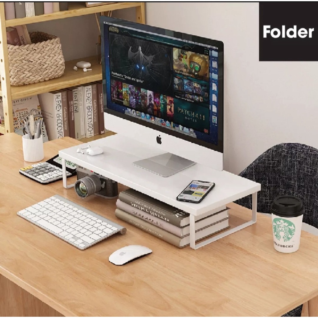 Kệ kê màn hình, laptop, mặt gỗ chân sắt sơn tĩnh điện, chắc chắn sang trọng xin xò ...