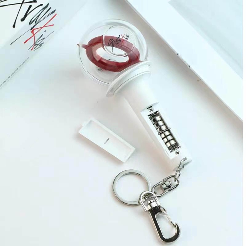 Kpop Stray Kids Keychain Lightstick Concert Glow Light Stick Pendant Bag Accessory Fans Collection