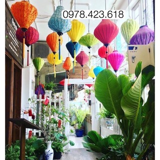 Đèn lồng vải Hội An - lồng đèn kéo quân trang trí Tết (lantern)