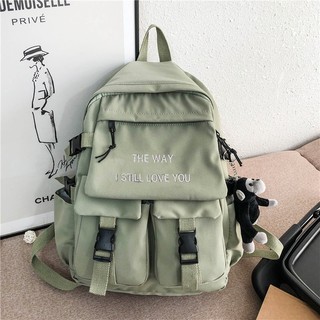 Balo Vải Đi Học Fashion BL42 Xanh