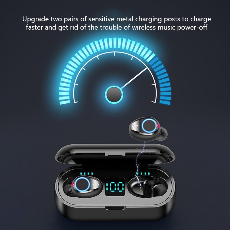 Tai Nghe Bluetooth Không Dây Nhét Tai F9-2 tws