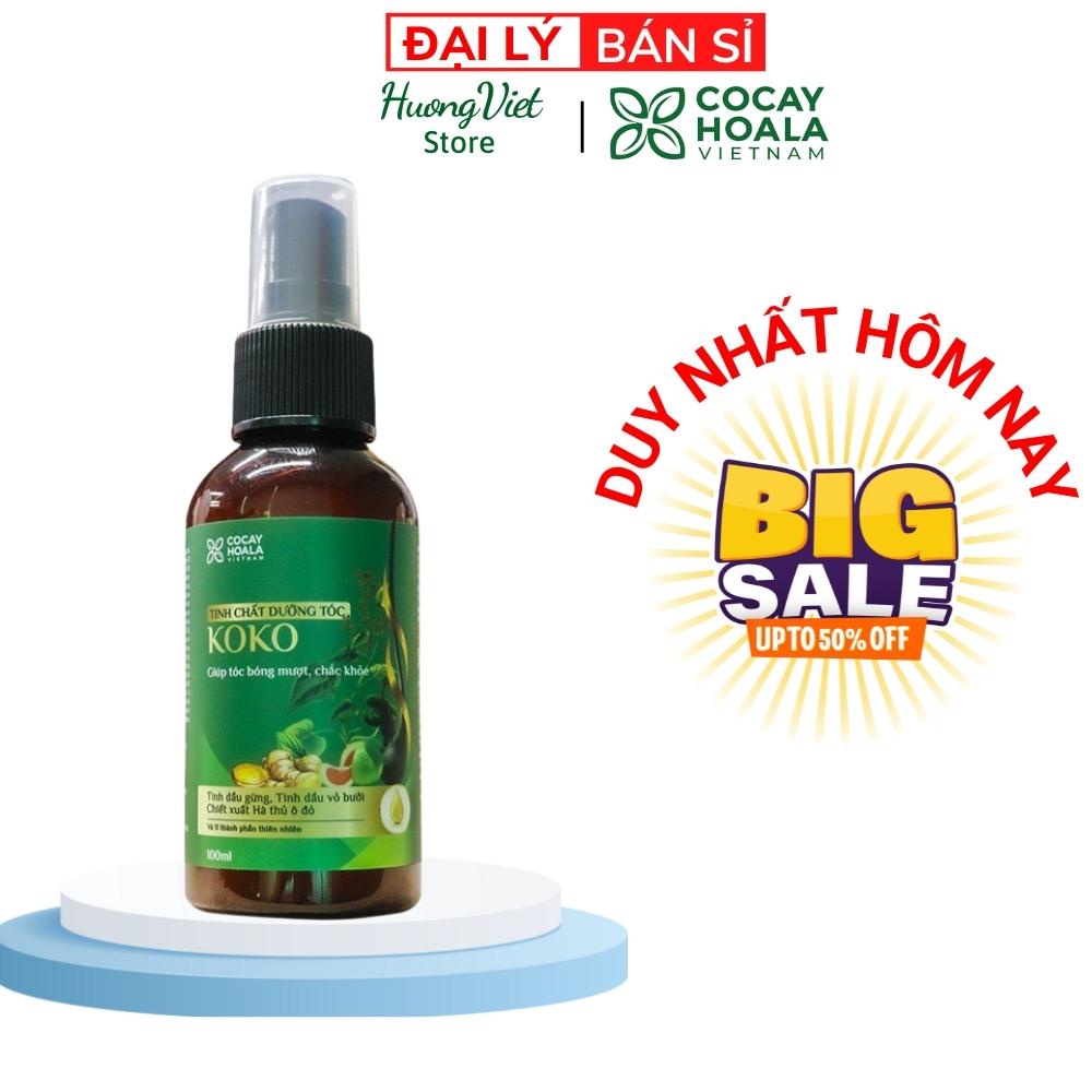 Chai Xịt Dưỡng Tóc Tinh Dầu Bưởi Koko Cocayhoala Chính Hãng Cỏ Cây Hoa Lá Giảm Ngăn Rụng Kích Thích Mọc Tóc Nhanh Dài