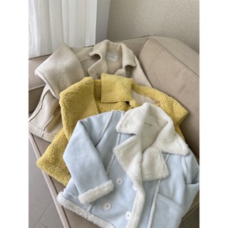 Áo khoác Da lộn lót lông cừu