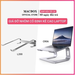 Giá đỡ MACBOOK, LAPTOP nhôm đế tản nhiệt cho máy tính để bàn cao cấp có thể kệ kê gọn bàn phím rời 2 tầng dễ tháo lắp