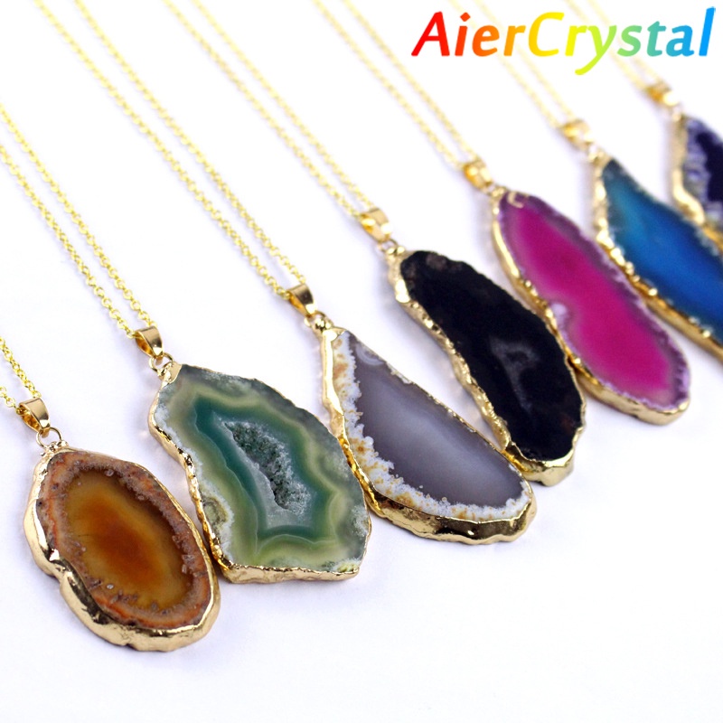 Mặt Vòng cổ Đá Mã Não Tự Nhiên Thời Trang