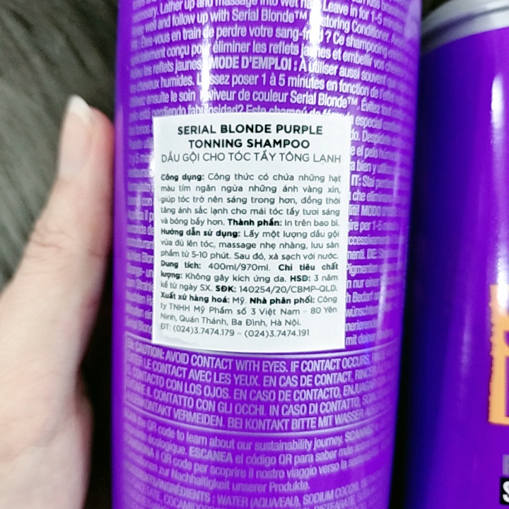 Dầu gội tím khử ánh vàng TIGI COPYRIGHT