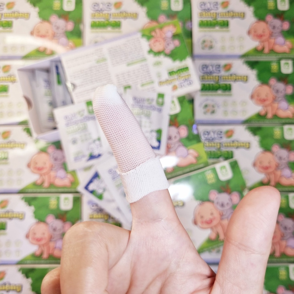 [Chính Hãng] Gạc Răng Miệng / Rơ Lưỡi MiPBi Cho Bé Từ Sơ Sinh ( Hộp 30c )