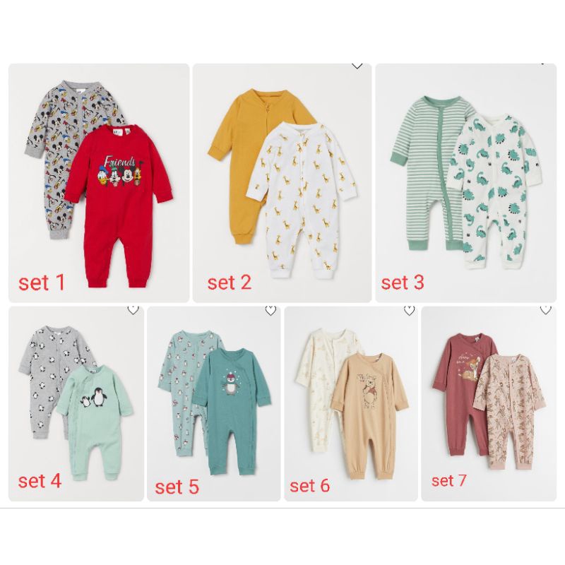 SET 2 BODYSUIT DÀI HM