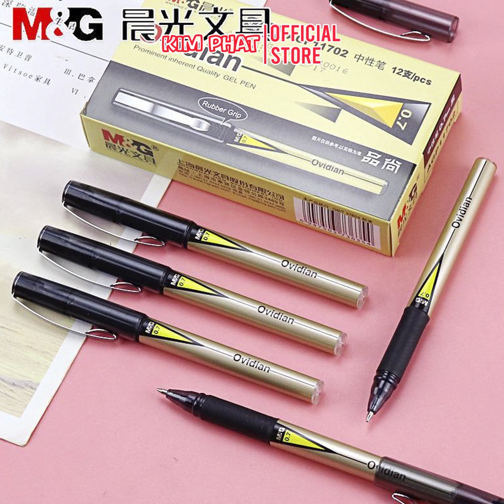 Bút ký Odivian, Bút bi nước mực Gel MG AGP 11536, 11571 Ngòi 0.5mm / 0.7mm / Ruột thay thế 6102, 6128