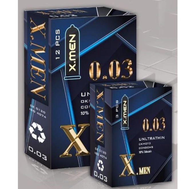 Bao Cao Su Gai Kéo Dài Thời Gian XMEN Siêu Mỏng 003 hộp 12c, Bcs X MEN Nhật Bản - Habiphar