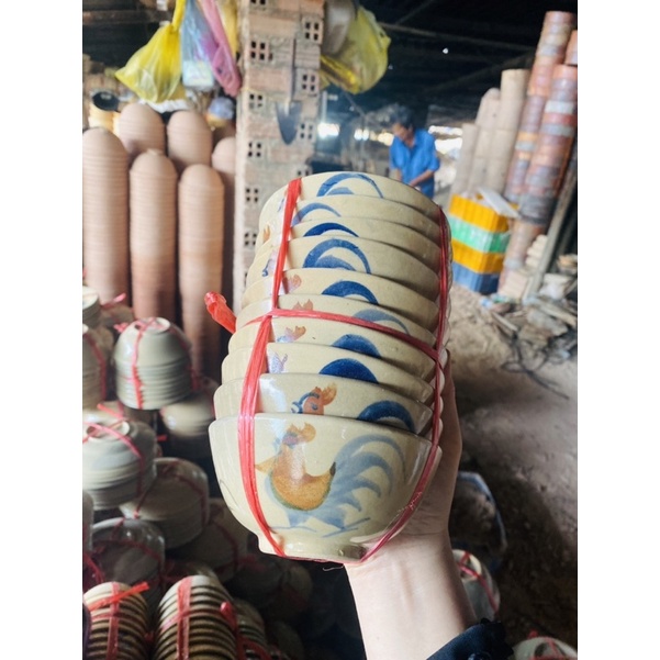 Chén Ăn Hàng Lò Củi Combo 10 Chén < Ảnh Thật 100% >