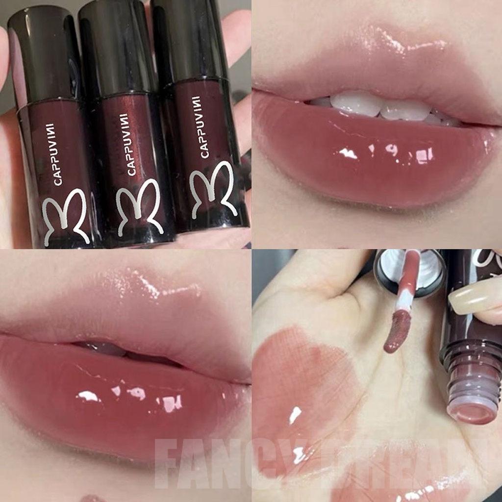Son con thỏ đen CAPPUVINI tint lì mịn môi