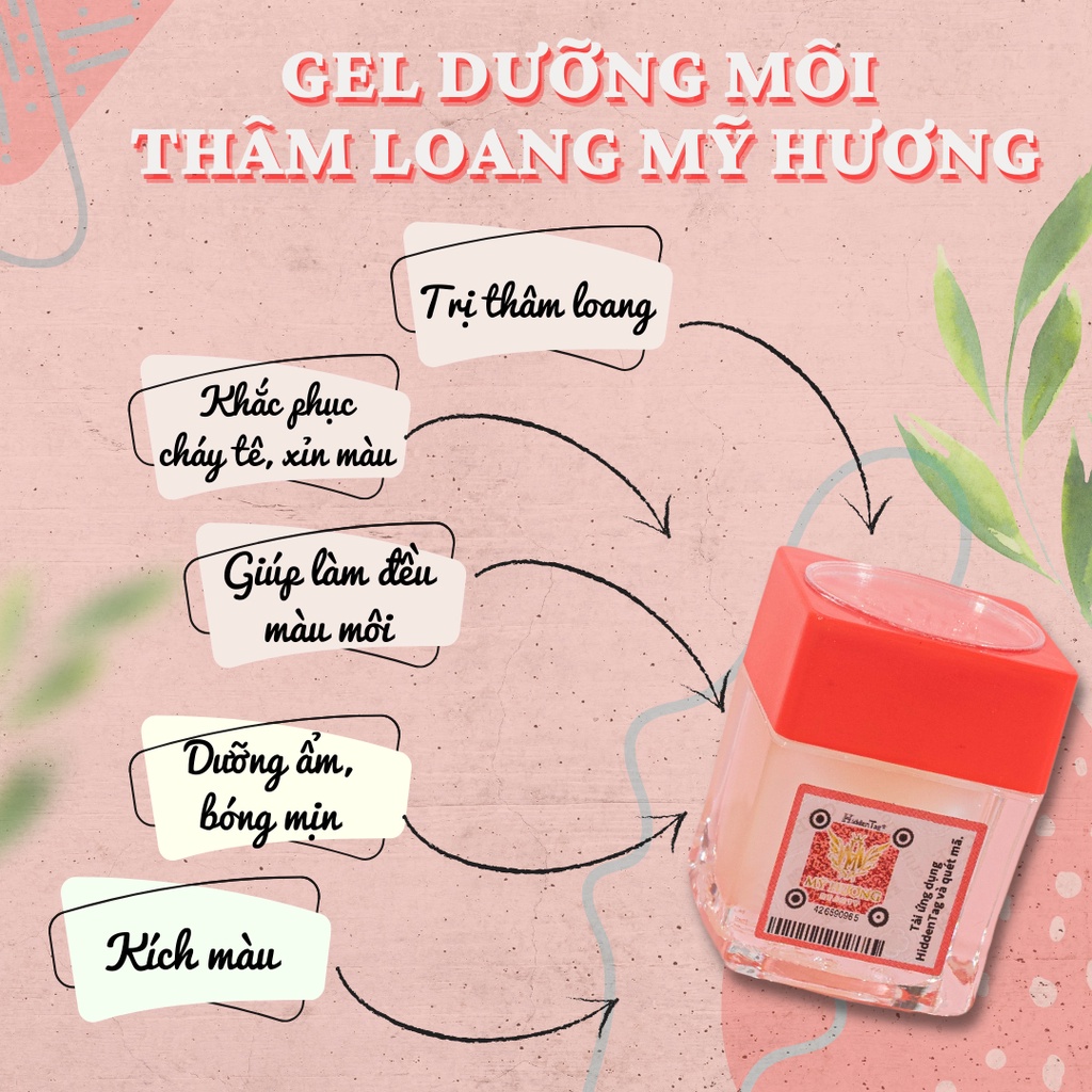 [Set 3 hũ] Gel dưỡng môi Mỹ Hương - Sản phẩm dành cho môi sau phun xăm (Hàng chính hãng 100%)