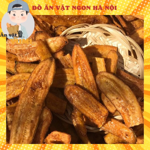 Chuối sấy mè gừng 500g bánh ăn vặt giòn ngon hấp dẫn