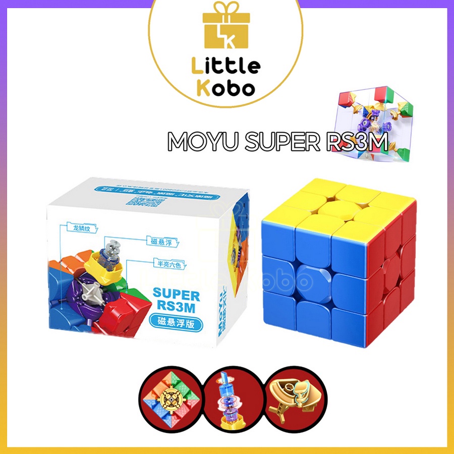 Rubik 3x3 MoYu Super RS3M 2022 3x3 Maglev RS3 M Rubic Nam Châm 3 Tầng Stickerless 3x3x3 Đồ Chơi Trí Tuệ Trẻ Em Tư Duy