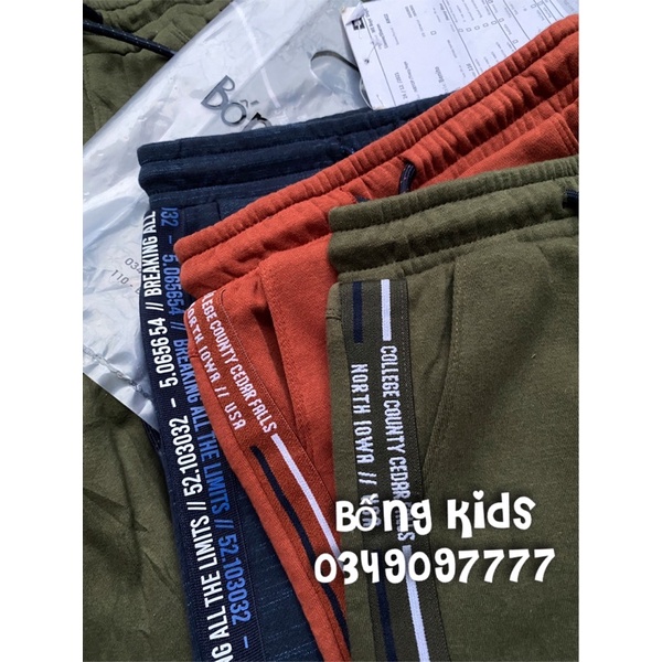 Quần Nỉ Bé Trai In Chữ WE