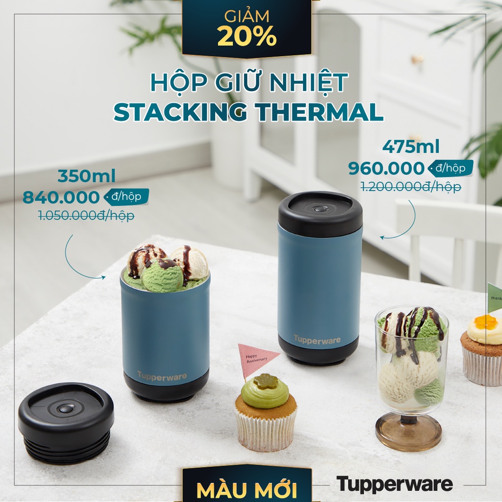 Bộ bình giữ nhiệt Stacking Thermal màu mới