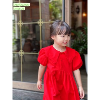 VÁY ĐỎ CÓ CỔ BẺ SOFIA
