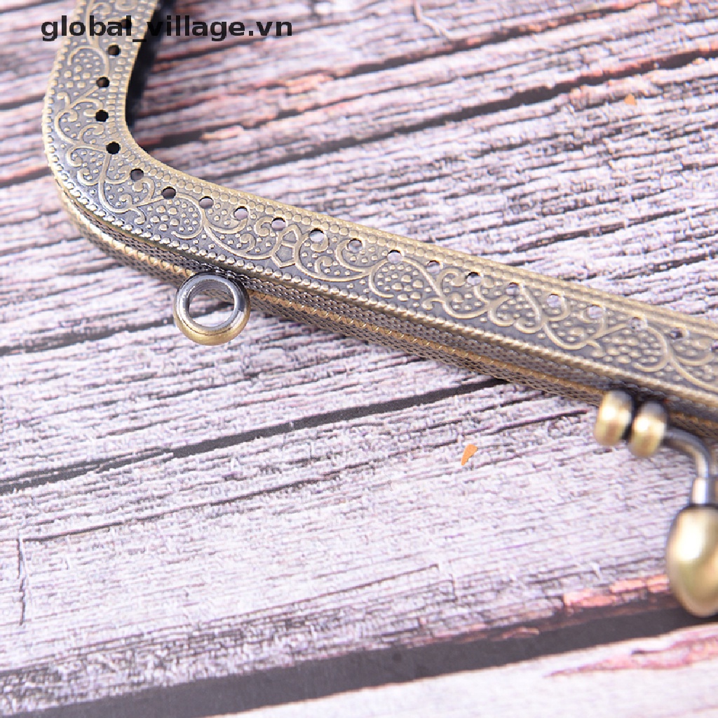 Khung Khóa Túi Xách / Ví Cầm Tay Bằng Kim Loại Màu Đồng DIY