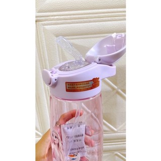 BÌNH NƯỚC DISNEY SIÊU NHÂN NHỆN/ ELSA / CAPTIAN 600ml QUAI XÁCH