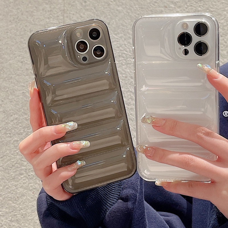 Ốp Điện Thoại Mềm Trong Suốt Có Túi Khí Bảo Vệ Ống Kính Máy Ảnh Cho iPhone 14 13 12 11 Pro Max XS XR X 8 7 Plus